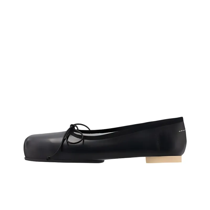 MM6 Maison Margiela Casual Single Shoes Women's Black-0