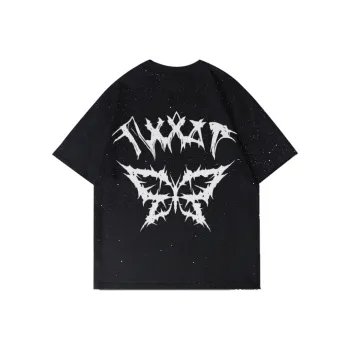 IXXAT T Shirts Unisex Baby's Breath Butterfly Letter
