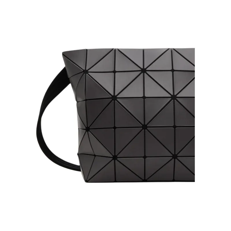 ISSEY MIYAKE BLOCKY Artificial Leather Shoulder Bag Men's Charcoal Gray-4