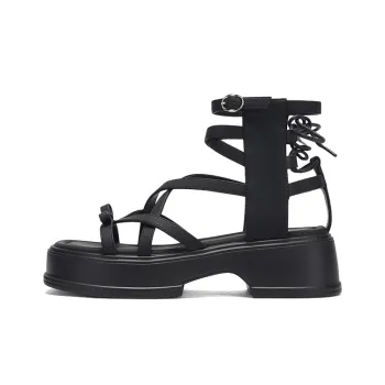 DAPHNE Roman Sandals Women's Black
