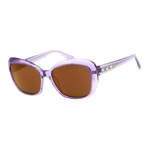 Swarovski Plastic Cat Eye Sunglasses Women's Purple