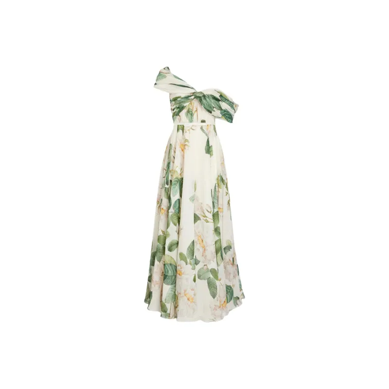 Giambattista Vall Giant Bloom Silk Maxi Dress-0