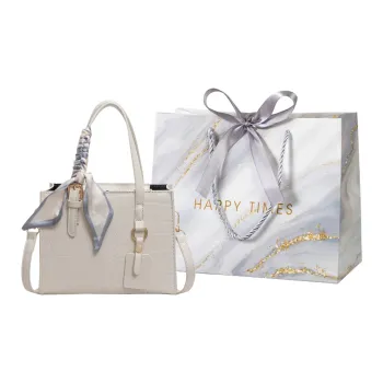 Miss Angel PU Handbag Regular Women's White/Black