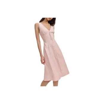 REFORMATION Sebastien Linen Dress Sleeveless Dress Women's