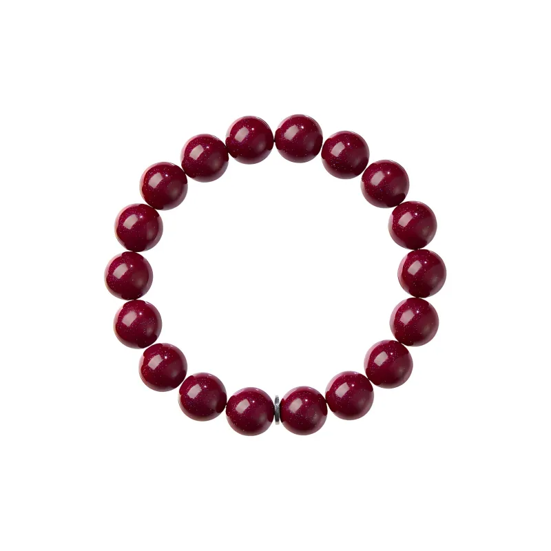 Stone Notes Reconstructed Cinnabar Bracelets Women's-10