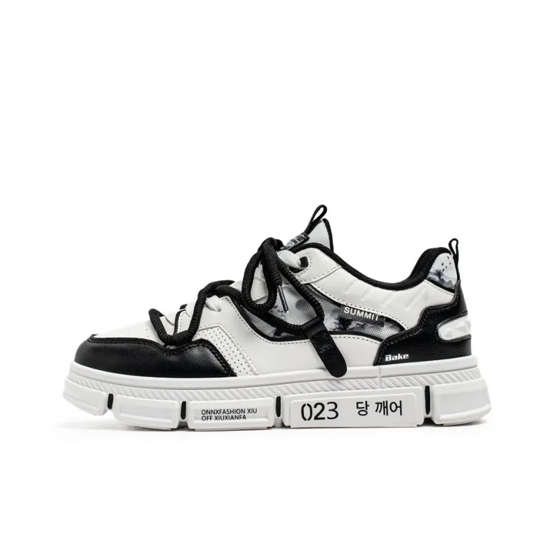 BAKE Anti Slip Wear Resistant Low Top Skateboard Shoes Men's-5