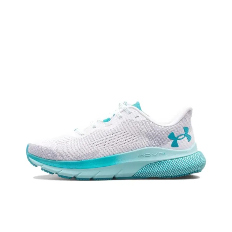 Under Armour Cushioning, Wear Resistant Low Top Training Shoes Women's White Blue-0