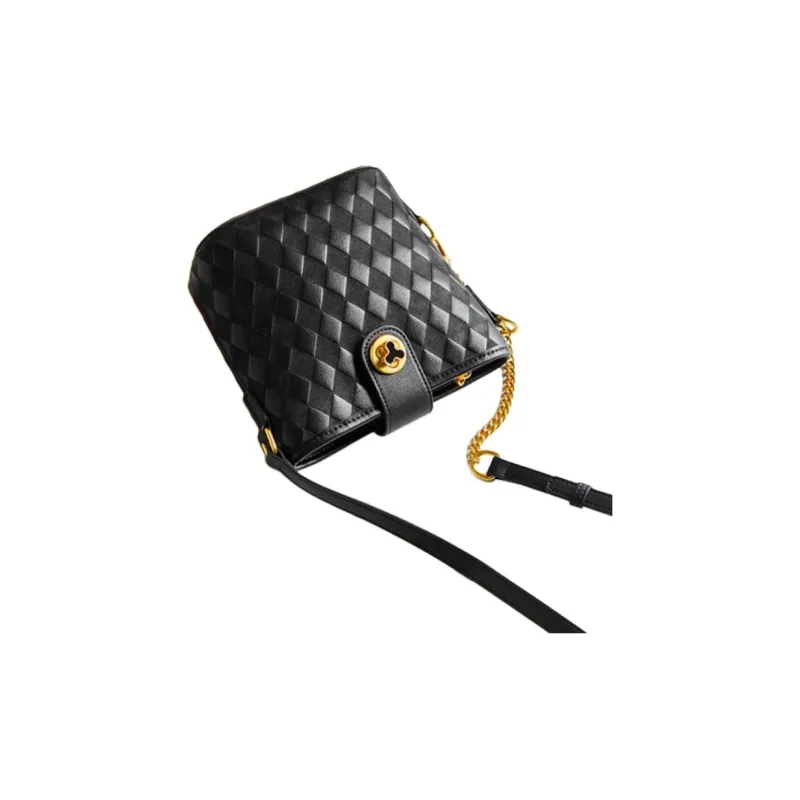 15 MINS Synthetic Leather Crossbody Bag, Shoulder Bag Trumpets Women's Ecru/Midnight Black-14