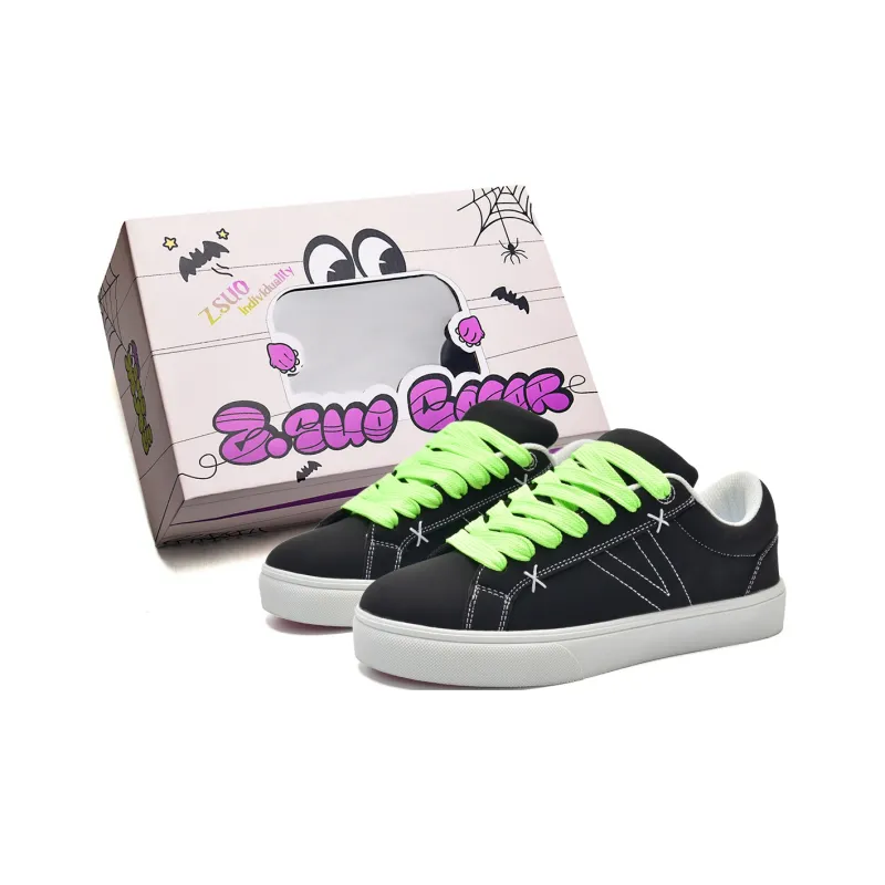 Z.SUO Coverage, Cushioning, Balance, Height Increase Low Top Skateboard Shoes Unisex-14