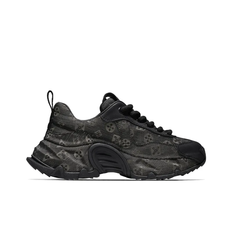 SALAXI Cushioning Abrasion Resistant Lightweight Height Increasing Mat Low Top Chunky Sneakers Unisex-1