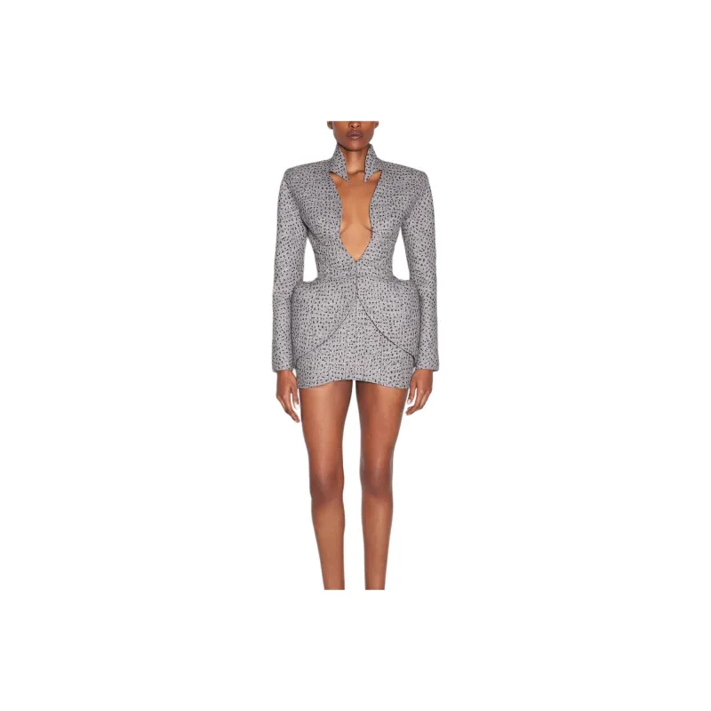 Mugler Jackets Women's Gray-0