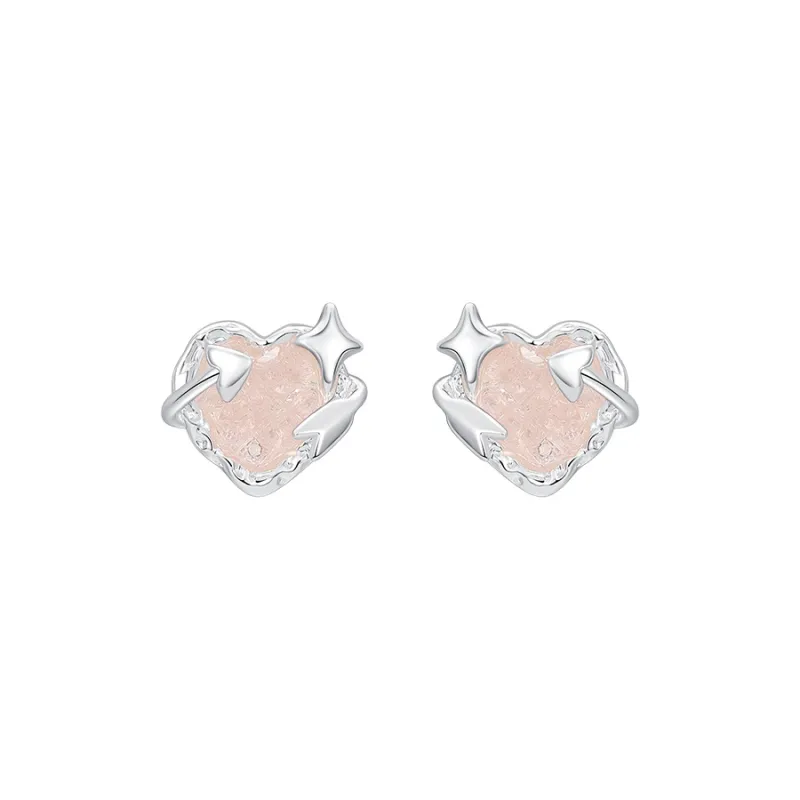 Lady Go S925 Silver Stud Earrings Women's-0