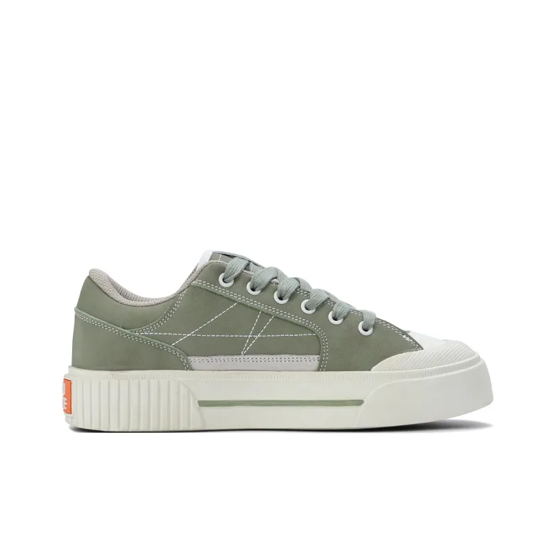 BladMaste Anti Slip And Wear Resistant Height Increasing Low Top Skateboard Shoes Unisex Oats Green-1