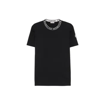 Moncler Logo trim Cotton T shirt