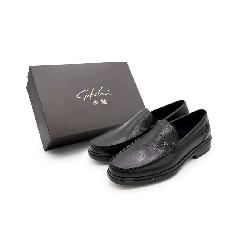 Satchi Business Slip on, Dress Shoes Men's Black-1