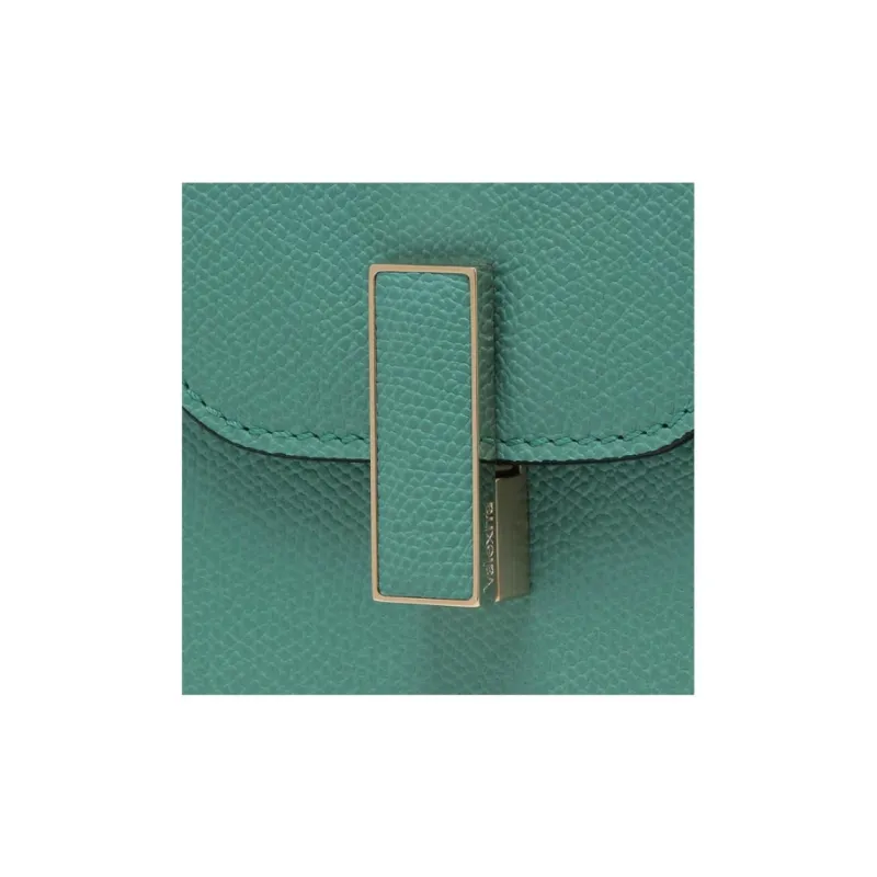 Valextra Iside Calfskin Shoulder Bag, Crossbody Bag, Handbag Mini Women's Lake Green-6
