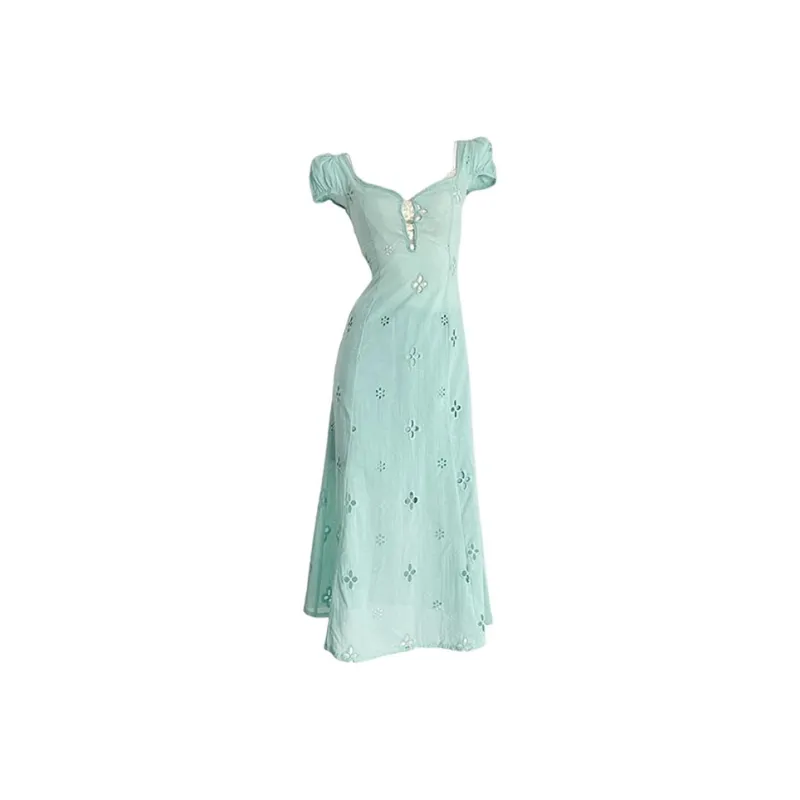 GUOZHEN Short Sleeved Dress Women's-0