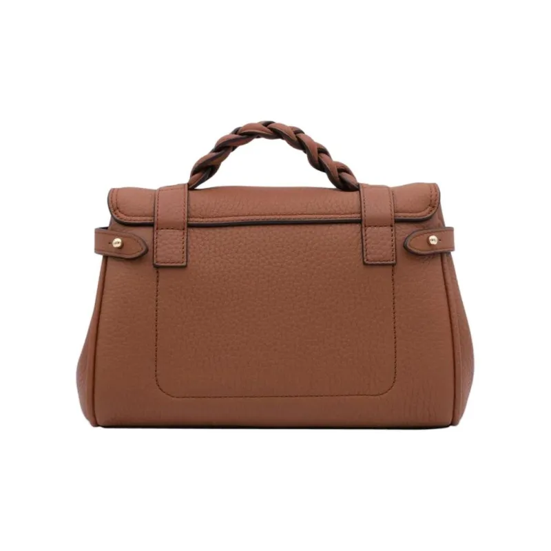 Mulberry Leather With Fabric Handbag Women's Brown-1