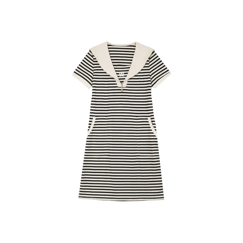 Mu Qingqing Short Sleeved Dress Women's-0