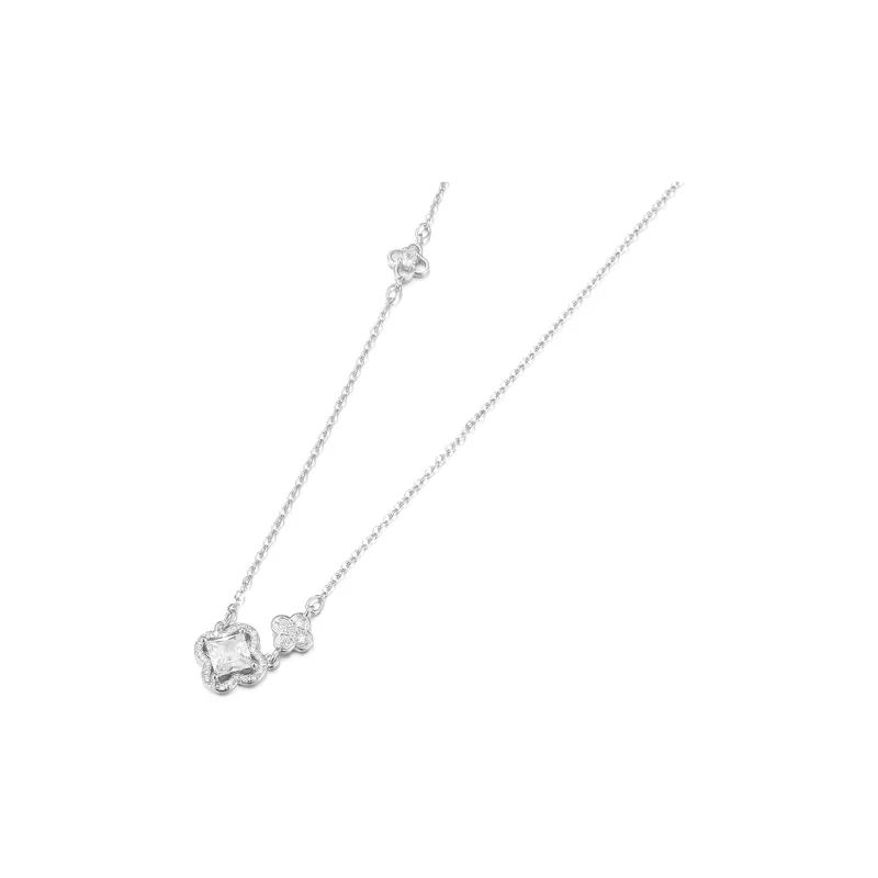 Clect Synthetic Cubic Zirconia Necklaces Women's-1