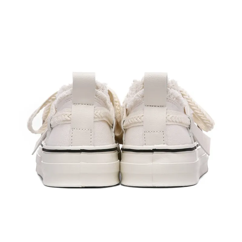 Ordifen Low Top Canvas Shoes Women's Beige-2