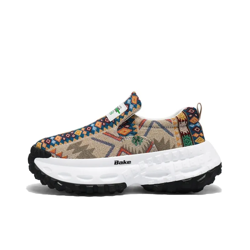 BAKE Lightweight Height Increasing Abrasion Resistant Low Top Chunky Sneakers Men's-10