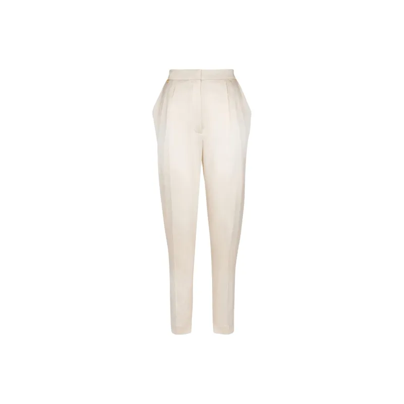 BALMAIN SS25 Suit Trouser Women's Beige-0