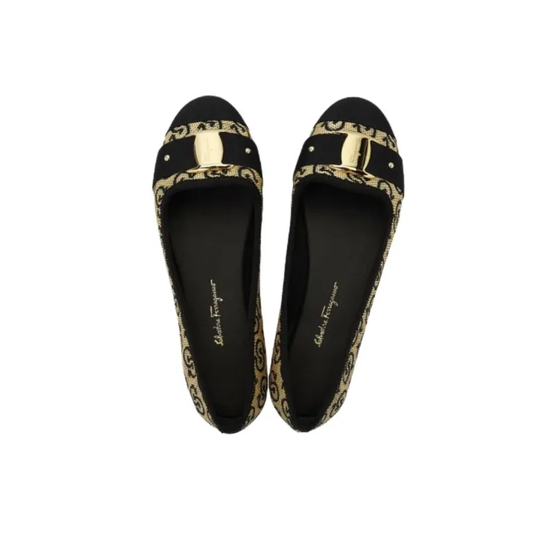FERRAGAMO Casual Single Shoes Women's Black-4