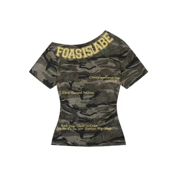 FOASIS T Shirts Women's Camouflage