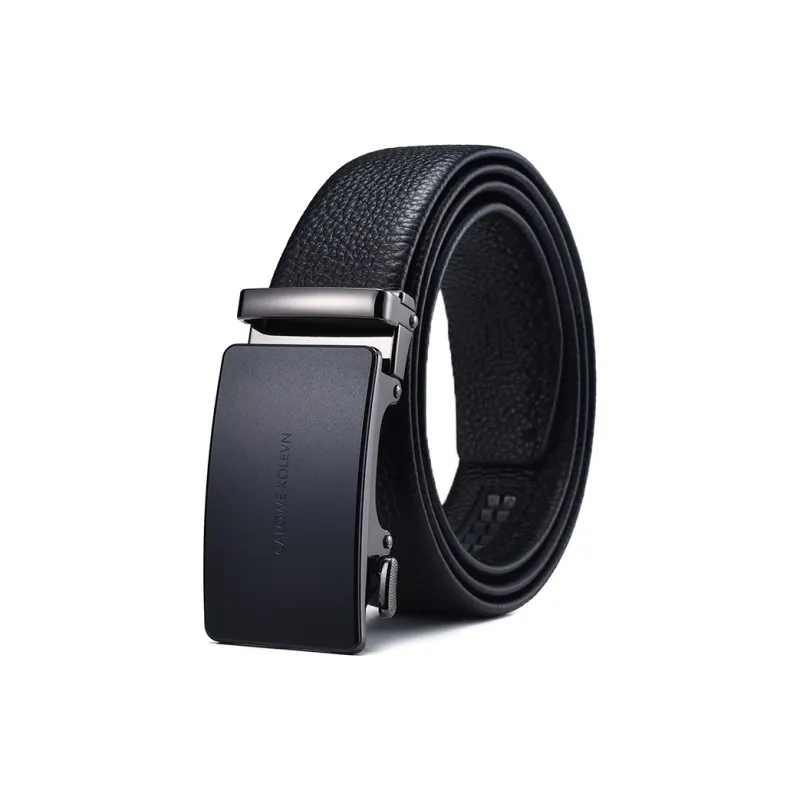 CALOWE KOLEVN Top Grain Cow Leather Belt Gift Box Set Men's 3.5cm-6