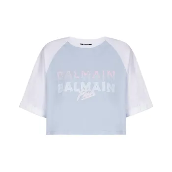 BALMAIN Cropped T shirt