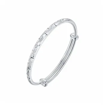 SHUIBEI 999 Fine Silver Bangles Women's