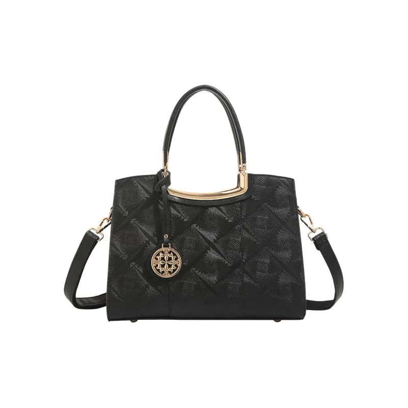 H YXIANG Microfiber Synthetic Leather One Shoulder Handbag Women's Multicolor-9