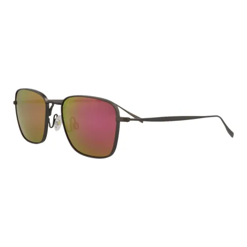 Maui Jim Acetate Metal Titanium Square Sunglasses Unisex Black