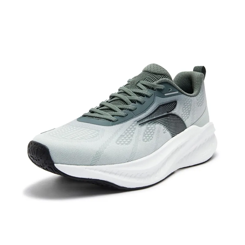 361° Blast Foam 4SE Cushioning Abrasion Resistant Breathable Slip Resistant Low Top Running Shoes Men's Gray Green-1
