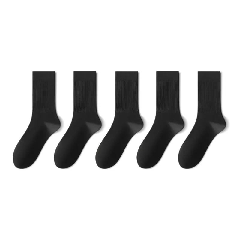 LUOLIAN Mid Calf Socks Women's 5 Pack-3