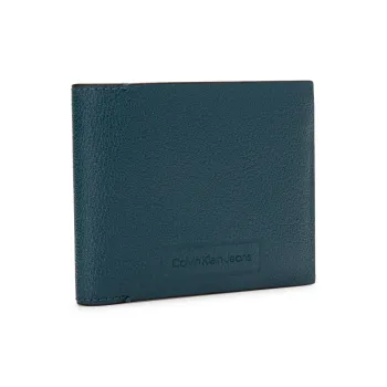 CALVIN KLEIN Cow Leather Card Holder Men's Peacock Blue