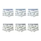 6 Pack[Blue White Tone+Blue White Tone+Blue White Tone+Forest Green Tone+Forest Green Tone+Forest Green Tone]