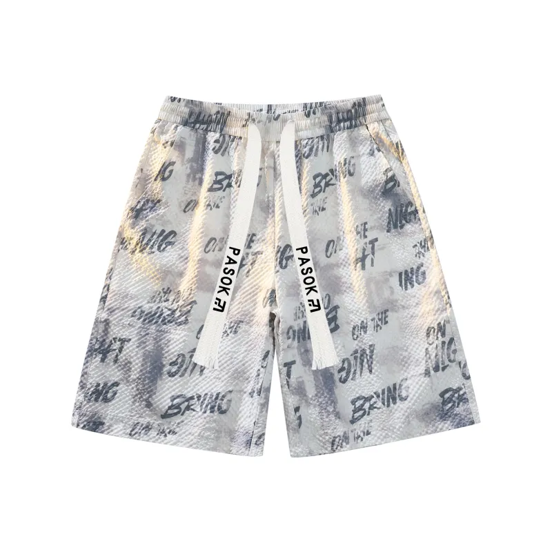 PASOK Casual Shorts Unisex PA013 Gray-0
