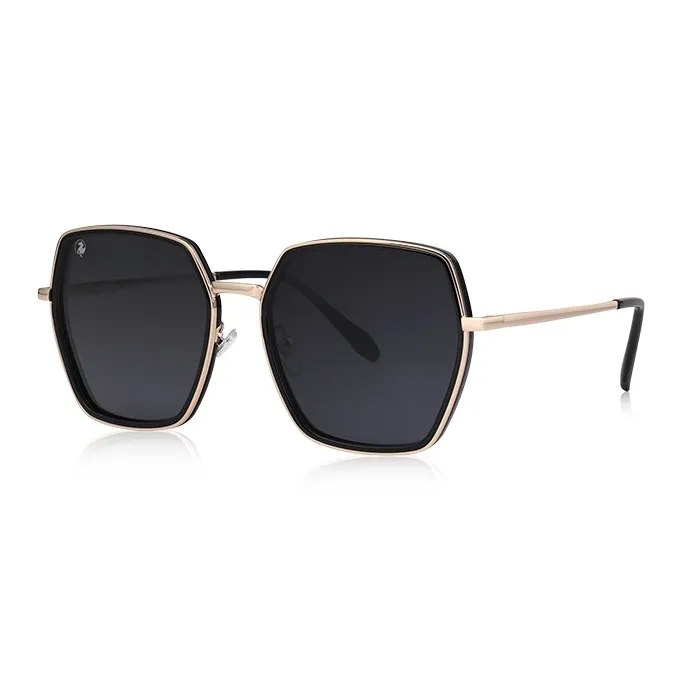 VEGOOS TR/Memory Plastic Metal Irregular Shape Sunglasses Women's-6