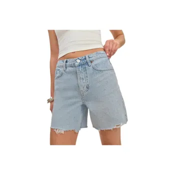 REFORMATION Raye Mid Rise 6' Relaxed Jean Shorts Denim Shorts Women's