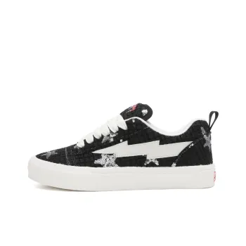 SHANDIANFENGBAO x ABCDONGA Anti Slip Wear Resistant Low Top Skateboard Shoes Unisex Starry Black