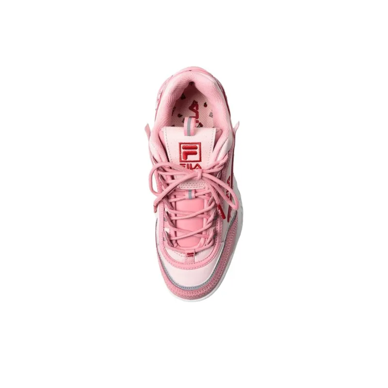 FILA Disruptor 2 Anti Slip Wear Resistant Low Top Chunky Sneakers Women's Pink-2