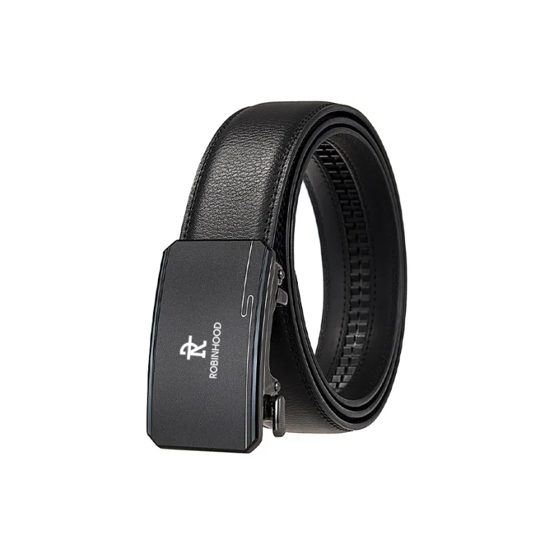 ROBINHOOD Cow Split Leather Belts Men's Width 3.5CM-0
