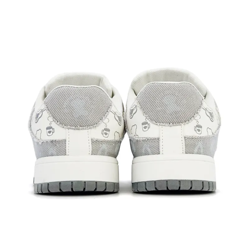 Teddy Bear Collection Low Top Skateboard Shoes Unisex-17