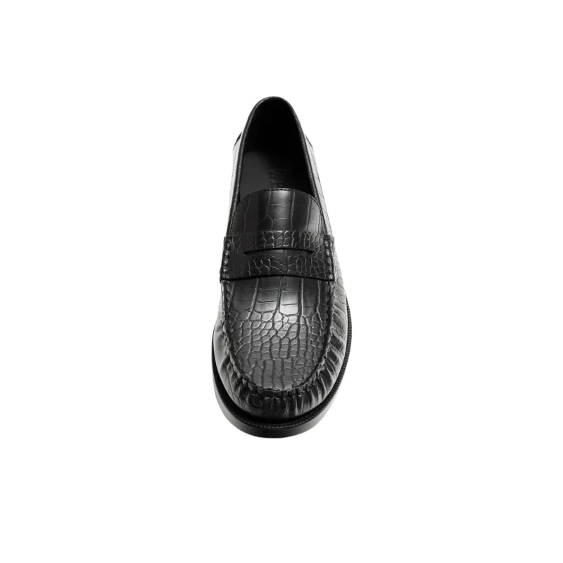 ZARA Loafers Men Black-3