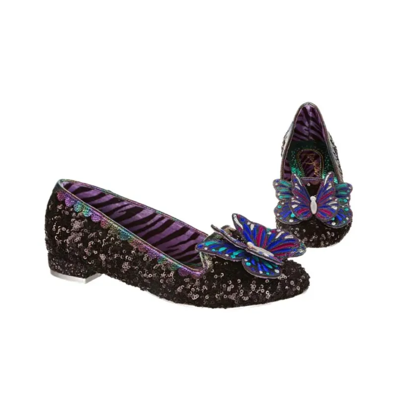 IRREGULAR CHOICE Madam Monarch Casual Single Shoes Women's Black-3