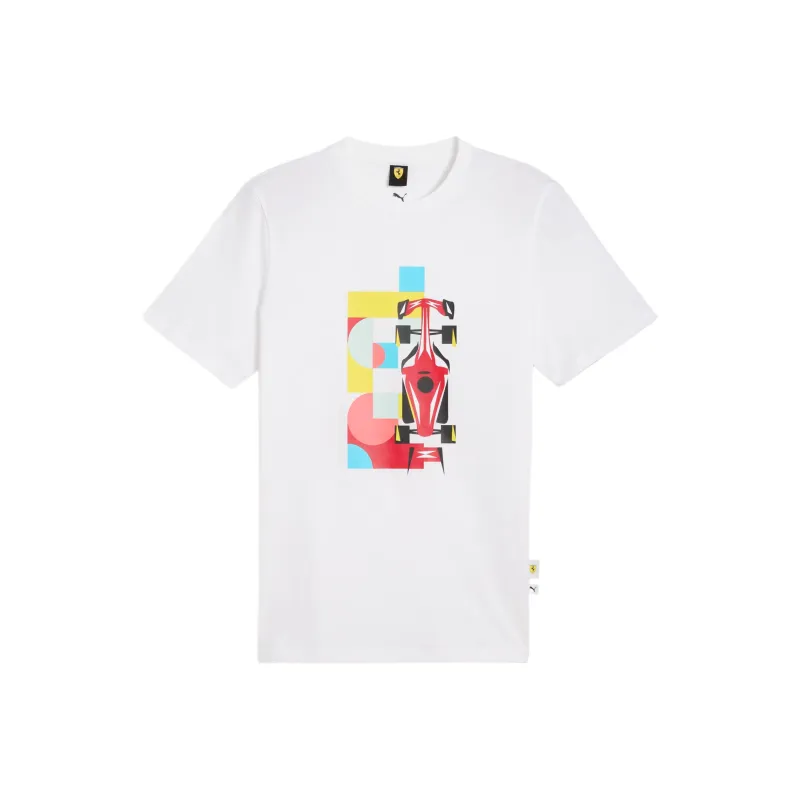 PUMA x Ferrari SCUDERIA T Shirt Men's White-0