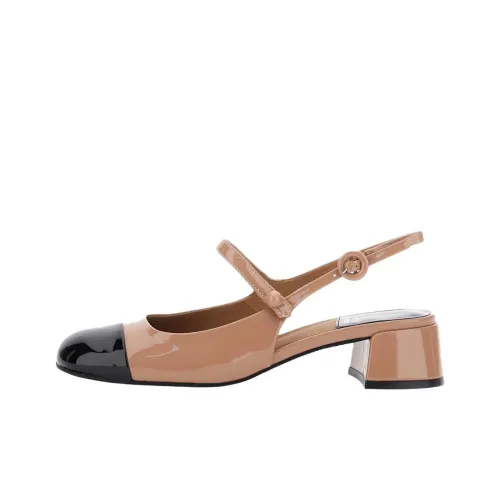 Jeffrey Campbell Cou Casual Single Shoes 4cm Women's Beige Black