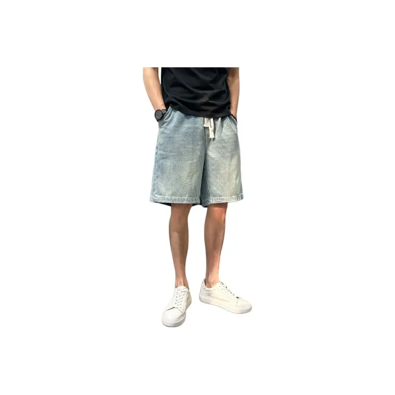 FRQ Denim Shorts Unisex Blue-0
